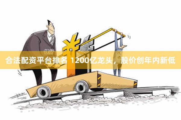 合法配资平台排名 1200亿龙头，股价创年内新低