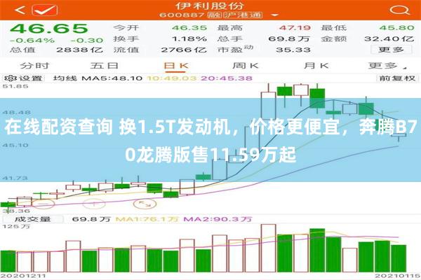 在线配资查询 换1.5T发动机，价格更便宜，奔腾B70龙腾版售11.59万起