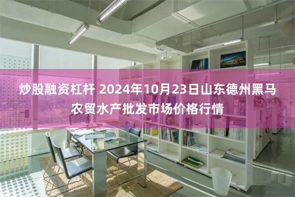 炒股融资杠杆 2024年10月23日山东德州黑马农贸水产批发市场价格行情