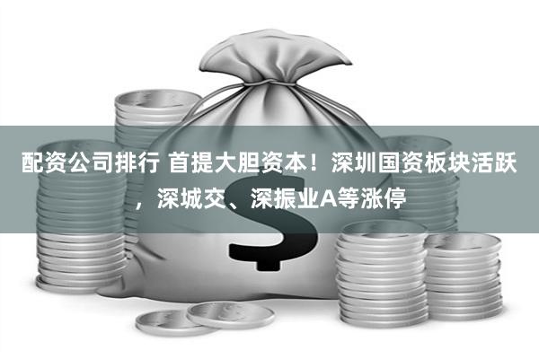 配资公司排行 首提大胆资本！深圳国资板块活跃，深城交、深振业A等涨停