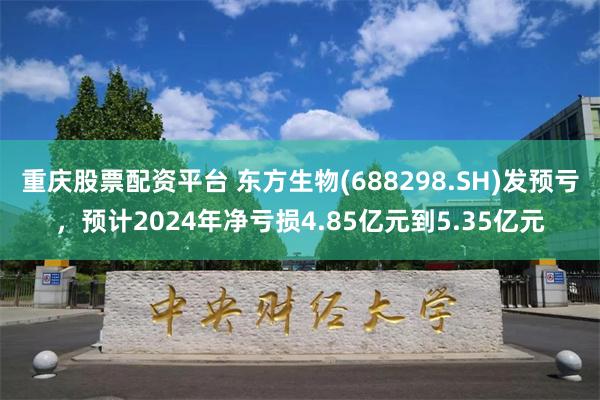 重庆股票配资平台 东方生物(688298.SH)发预亏，预计2024年净亏损4.85亿元到5.35亿元