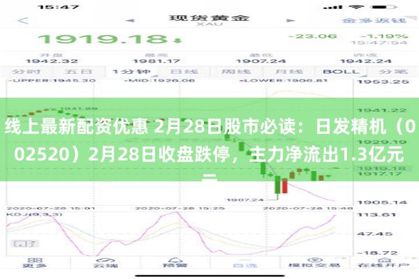 线上最新配资优惠 2月28日股市必读：日发精机（002520）2月28日收盘跌停，主力净流出1.3亿元